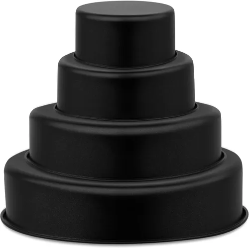 Miniatura 14 de P&P CHEF - Juego de moldes para pasteles antiadherentes de 6 pulgadas, 2 piezas, moldes redondos para hornear pasteles para tier smash, no tóxicos
