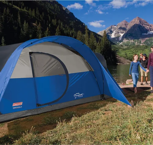 Miniatura 10 de Carpa de camping Coleman Montana, tienda de 6/8 personas para la familia con sobretecho incluido, bolsa de transporte y amplio interior, se adapta a