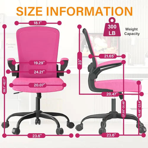 Miniatura 2 de Mimoglad Silla de Oficina, Silla de Escritorio Ergonómica con Soporte Lumbar Ajustable, Silla de Computadora de Malla de Respaldo Alto