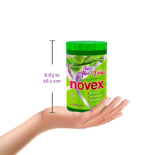 Miniatura 5 de NOVEX Champú 10.1oz + Acondicionador 10.1oz + Máscara 35oz Set (Aloe Vera)