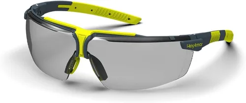 HexArmor VS300 Gafas de seguridad con brazos laterales ajustables Z87+ para hombres y mujeres Gris 23% / Anti niebla anti arañazos