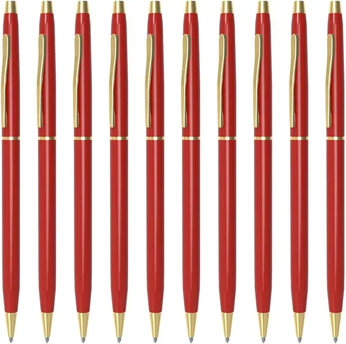 Miniatura 9 de Cambond Bolígrafos de metal – Bolígrafos de tinta negra para firma de libros de invitados de boda, diario y oficina, punta media de 0.039 pulgadas