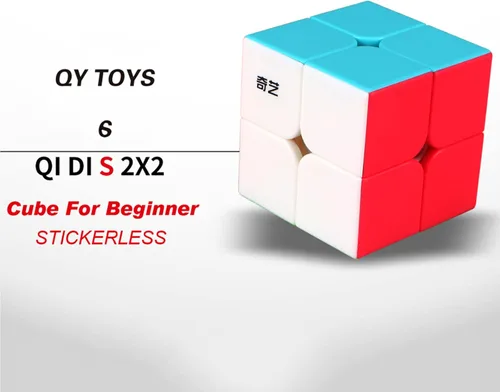 Miniatura 2 de Cubo mágico original sin pegatinas 2 x 2, material ABS, rompecabezas giratorio, estilo clásico, 1 unidad, 1 unidad, 7 años en adelante, 1 juego, 1