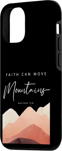 Miniatura 2 de iPhone 12/12 Pro Faith Can Move Mountains - Funda cristiana inspiradora Mateo 17 20