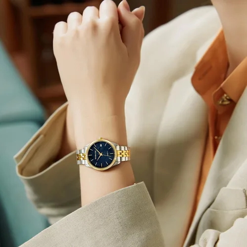 Miniatura 3 de VICTORIA HYDE Reloj para mujer plateado y dorado, relojes de dos tonos de acero inoxidable para mujer