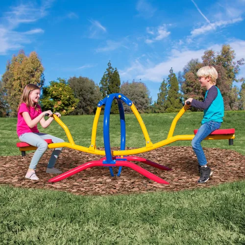 Miniatura 9 de Gym Dandy Tilt-A-Swing - Juego de columpios para niños, giros de 360 grados, rotación multidireccional, juego de columpios para patio trasero