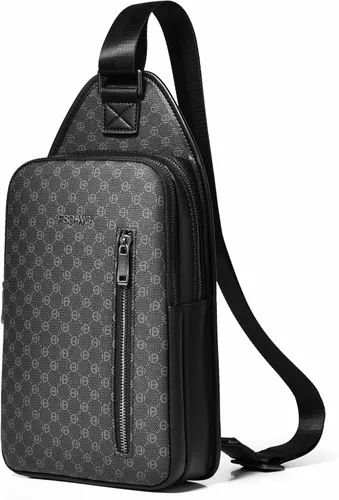FSD. WG - Mochila bandolera para hombre, bolsa de pecho, bolsa de hombro, bolsa de senderismo de viaje para hombres con resistente al agua