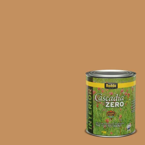 Miniatura 205 de Rodda Paint CASCADIA ZERO - Pintura plana e imprimación para interiores en uno, cuarto de galón, crema de ballet