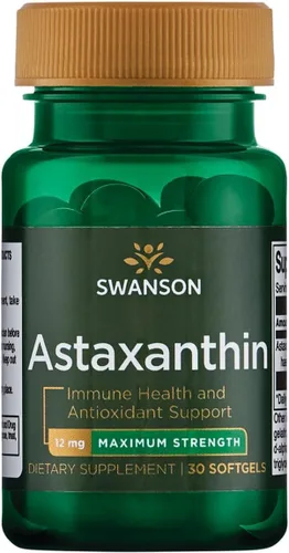 Swanson Astaxantina de máxima resistencia 12 miligramos 30 Sgels
