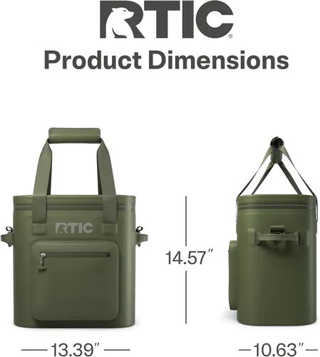 Miniatura 5 de RTIC Enfriador Suave Ultra Resistente Pro para 20 Latas, Aislado, Impermeable, A Prueba de Fugas, Bolsa Flotante Portátil para Bebidas, Almuerzo