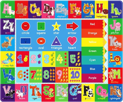 Miniatura 9 de Alfombra de Juego para Bebés, Alfombra para Niños Pequeños para el Piso, Alfombra de Juego para Niños, Bebés y Niños Pequeños, Colección Extra