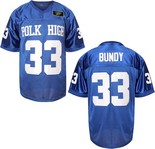 MESOSPERO Al Bundy 33 Polk High - Camiseta de fútbol para hombre, camiseta deportiva azul 90S, ropa de hip hop S-3XL, 33 Al Blue