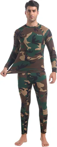 Miniatura 7 de romision 2 Pack Thermal Underwear for Men Long Johns Fleece Lined Hunting Gear Bottom Top Set Base Layer Cold Weather XS-4XL