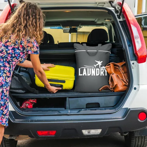 Miniatura 6 de 2 bolsas grandes de viaje para lavandería, lavables, impermeables, para ropa sucia, trajes de baño, ropa de gimnasio, lavandería, piscina, yoga