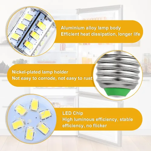 Miniatura 6 de 5304511738 - Bombilla LED para refrigerador compatible con Electrolux Kenmore Frigidaire Refrigerator PS12364857, AP6278388, 1 paquete