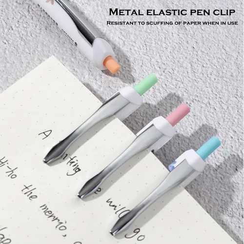 Miniatura 8 de DUNBONG Bolígrafos de gel a base de agua, punta fina de 0.020 in, tinta negra, bolígrafo de tinta de gel, paquete de 4 (multicolor)