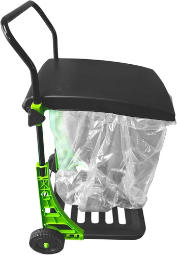 Miniatura 3 de Bosmere W305LVC Carrito de jardín propósito, cubo de basura plegable ajustable para patio, papelera portátil, verde bosque