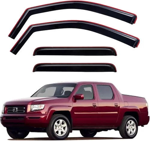 Miniatura 208 de YQAUTEC Viseras de Ventana Protectores de Lluvia para Honda Civic 2022 2023 2024 2025 2026, Deflectores de Viento de Ventilación de Ventana Fuera