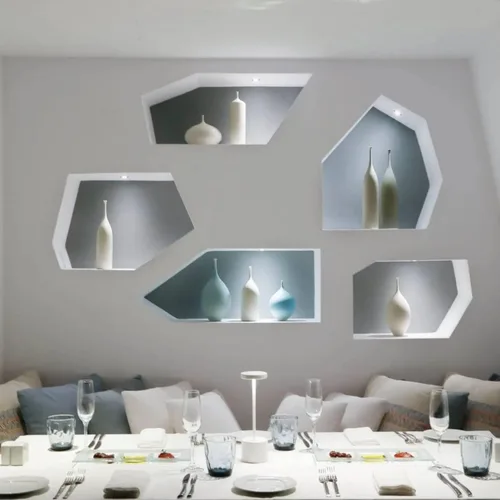 Miniatura 4 de Paquete de 2 Lámparas de Mesa Recargables Inalámbricas, 3 Temperaturas de Color y Regulable, IP54 Impermeable Operada por Batería, Luz LED Portátil