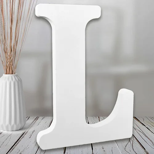 Miniatura 14 de AOCEAN MAGA Letras de madera blanca de 8 pulgadas, letras de madera sin terminar para pared, letras decorativas de pie en rodajas, decoración