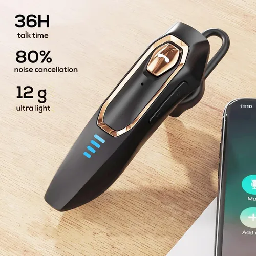 Miniatura 2 de Auricular Bluetooth V5.4, auricular Bluetooth con micrófono, cancelación de ruido, manos libres Bluetooth para teléfono celular con 36 horas