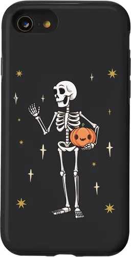Miniatura 17 de Funda divertida de Halloween con diseño de esqueleto para iPhone 11