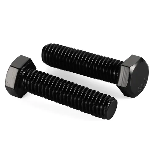 Miniatura 3 de Tornillos hexagonales de cabeza hexagonal de 1/4-20 x 1, acabado negro 18-8, rosca gruesa UNC totalmente roscada, 20