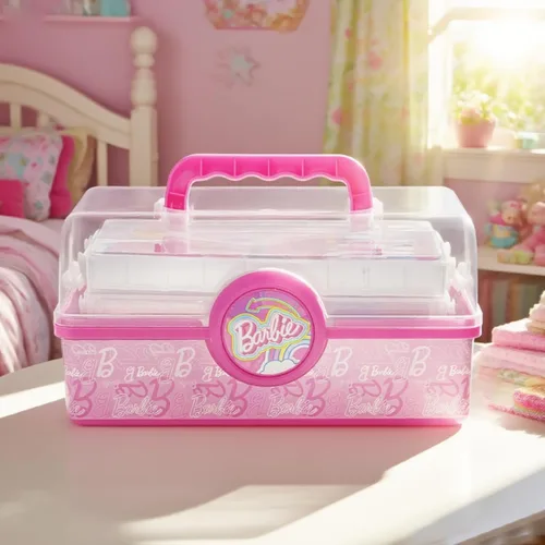 Miniatura 8 de Set de cosméticos Barbie para niñas, incluye maquillaje de uñas, labios, ojos y mejillas, juego de belleza seguro y no tóxico de Townley Girl