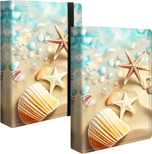 Álbum de fotos de playa de 4 x 6 pulgadas, 120 bolsillos con banda elástica fuerte, mini carpeta protectora de hojas de álbumes pequeños para fotos,