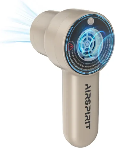 AIRSPIRIT Bomba de aire máxima para inflables, ultrarápida 600L/min, bomba eléctrica de 13.79 Kpa, inflador portátil recargable de 2500 mAh para