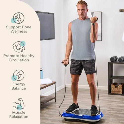 Miniatura 3 de LifePro Waver - Máquina de ejercicios con placa vibratoria – Vibración de alta intensidad para la activación muscular, plataforma vibratoria de Azul