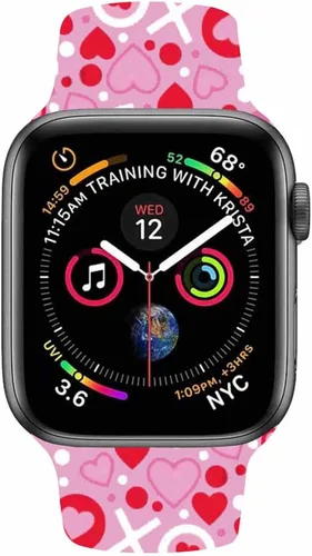 Miniatura 2 de Correa de reloj inteligente compatible con Apple Watch iWatch 7/6/SE/5/4/3/2/1 (1.496 pulgadas, 1.575 pulgadas, 1.614 pulgadas), hermosas