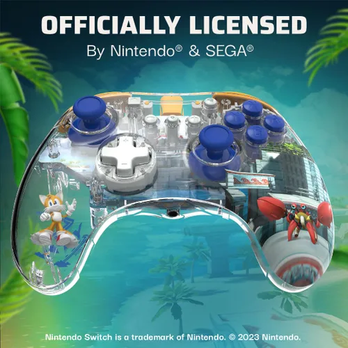 Miniatura 6 de Sonic Superstars + Tails REALMz Pro Controller Nintendo Switch.