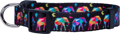 Miniatura 2 de Native Pup Lindo collar de elefante para perro, diseño africano único, regalo para los amantes del arte, nailon duradero en tamaño ajustable