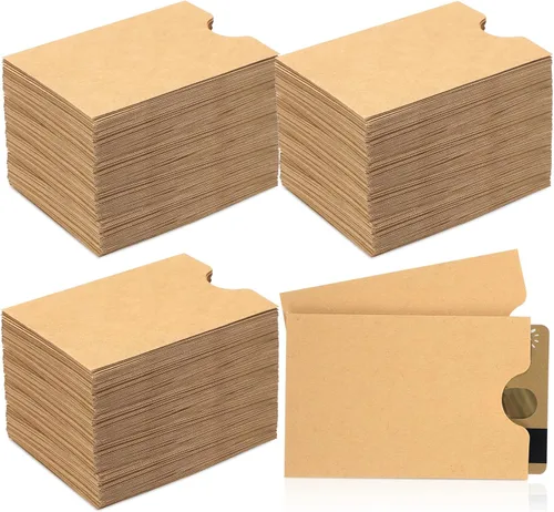 Thenshop 2000 fundas para tarjetas de crédito, soporte para llaves de hotel, sobres de regalo en blanco, fundas para tarjetas de regalo imprimibles
