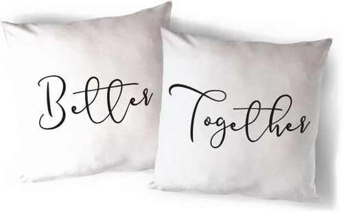 Miniatura 28 de The Cotton & Canvas Co. Home is Wherever I'm with You - Funda de almohada, funda de cojín, funda de almohada decorativa