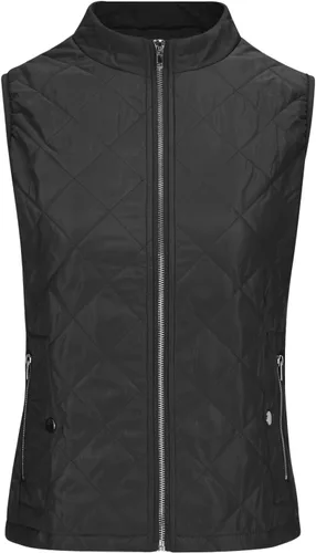 Miniatura 7 de Chaleco acolchado para mujer, con cuello alto, ligero, con cremallera, sin mangas, chaquetas de plumón de invierno, chalecos cálidos, ropa de abrigo