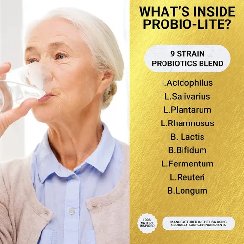 Miniatura 5 de Golden After 50 Probio-Lite - para la salud intestinal y el apoyo a la digestión - Probióticos para hombres y mujeres - 30 cápsulas de gelatina