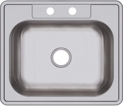 Miniatura 24 de Elkay D12522 Dayton Fregadero de Cocina de Acero Inoxidable de 25" de Empotrar de Una Sola Cubeta - 1 Orificio para Grifo