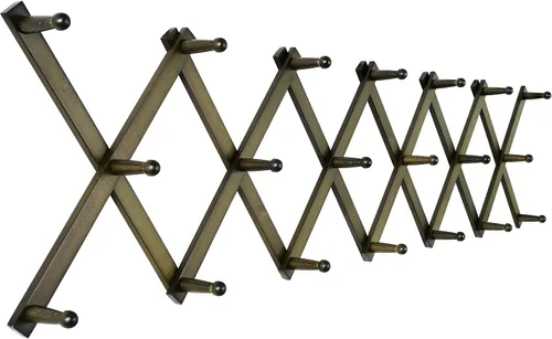 Miniatura 40 de SKOLOO Perchero para sombreros de pared con 17 ganchos, madera maciza, moderno, ampliable, perchero de pared para abrigos, sombreros, bolsos, gorras
