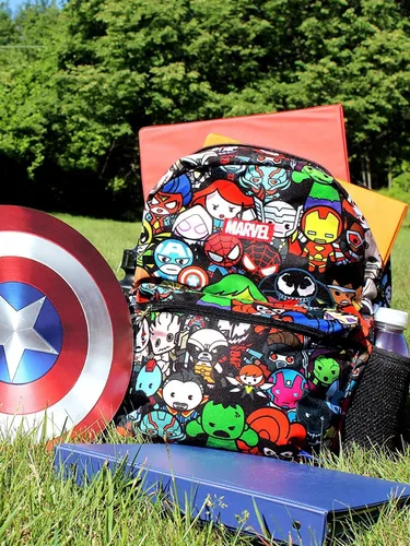 Miniatura 7 de Marvel Kawaii Avengers - Mochila escolar 160in Negromulti MKCFS5YT