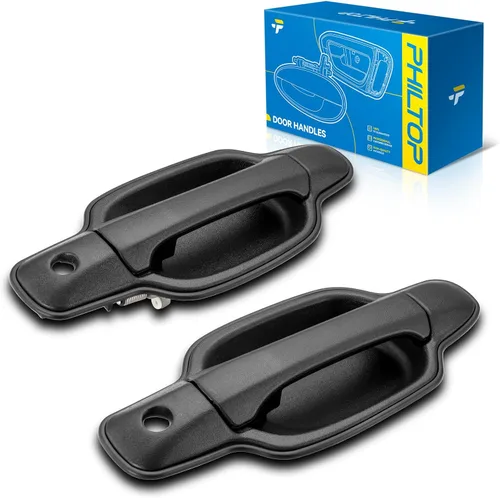 Miniatura 23 de PHILTOP Manija de puerta exterior 3 piezas delantera izquierda y derecha y trasera derecha para Chevy Express 1500/2500/3500, reemplaza # 79320