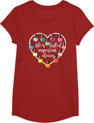 Miniatura 47 de Life Is Full Of Important Choices - Camiseta de regalo para esmalte de uñas