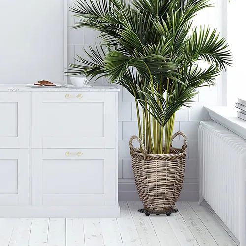 Miniatura 7 de 8 piezas de soportes para plantas para interiores y exteriores, elevador de maceta a nivel de planta, soporte elevador para plantas de 2 tamaños