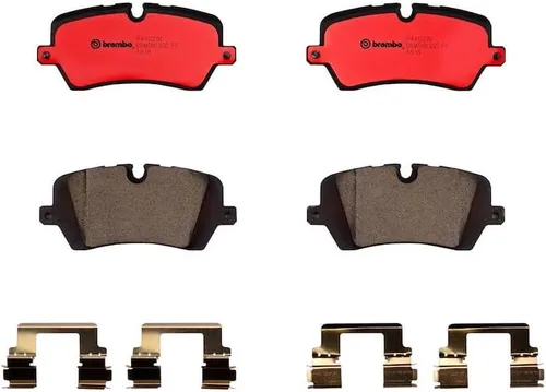 Miniatura 4 de Brembo P44021N Juego de pastillas de freno de disco traseras de cerámica premium LAND ROVER OE# LR079910