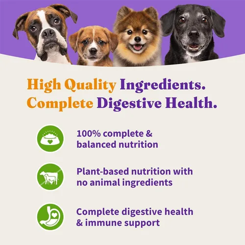 Miniatura 6 de Halo Receta holística a base de plantas con superalimentos, salud digestiva completa, bolsa de comida seca vegana para perros, fórmula para adultos