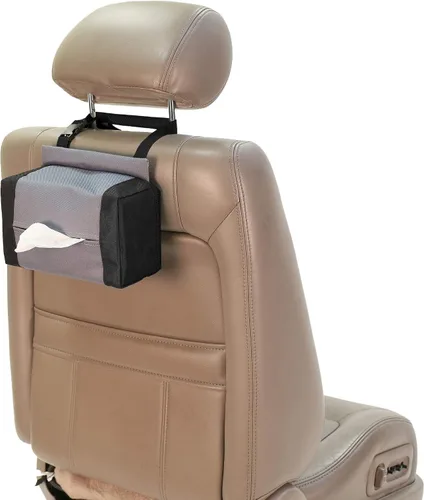 Miniatura 5 de FH Group E-Z Travel™ - Dispensador de pañuelos para servilletas, se adapta a la mayoría de automóviles, SUV, camiones y camionetas, color beige