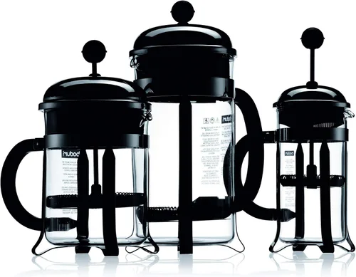 Miniatura 3 de Bodum Cafetera de prensa francesa Chambord de 12 oz, vidrio borosilicato resistente al calor, acero inoxidable pulido – Fabricado en Portugal Cromo