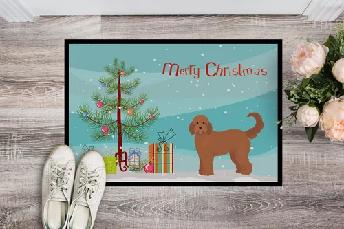 Miniatura 193 de Caroline's Treasures CK3799MAT Akita Shepherd - Tapete de árbol de Navidad de 18 x 27 pulgadas, tapete para puerta delantera, interior y exterior