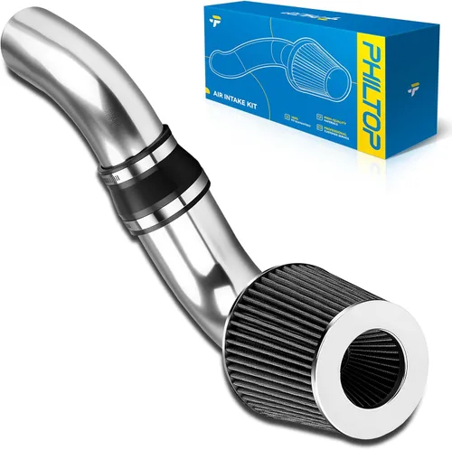 Miniatura 26 de PHILTOP Kit de entrada de aire frío de 3.7" Sistema compatible con Ford F250/F350/F450/F550 Super Duty 2003 2004 2005 2006 2007 V8 6.0L, Excursion